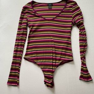 Striped bodysuit